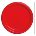 thumbnail image 5 of Disposable Paper Plates, 9", Red, 55 Count, by Way To Celebrate, 5 of 7