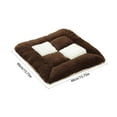 thumbnail image 4 of Large Chair Pad, 40x40cm Thick Plush Chair Mat, Winter Insulation Cushion, Colorful Non-Slip Window Cushion, Thickened Seat Cushion for Bedroom Living Room Home Office Sofa Couch, Lazy Back Cushions, 4 of 5