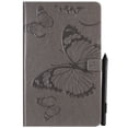 thumbnail image 4 of Galaxy Tab A 10.5-inch 2018 SM-T590/T595 Case,Allytech Embossed with Butterfly Series Folio Stand Wallet Case with Cards/Cash Holder for Samsung Galaxy Tab A 10.5-inch 2018 Release SM-T590/T595, Gray, 4 of 8