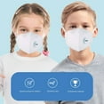thumbnail image 3 of pitrice Children Protective Dust Mask Kids Non-woven Fabric Disposable Face Mask with One-way Valve Type 2 Camouflage, 3 of 7