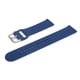 thumbnail image 4 of Correas de reloj con hebilla plateada, correa de silicona, repuesto de pulsera suave para Samsung/Huawei/Amazfit/Xiaomi Color Watch/Gamin Vivoactive 4 22 mm, azul claro, 4 of 5