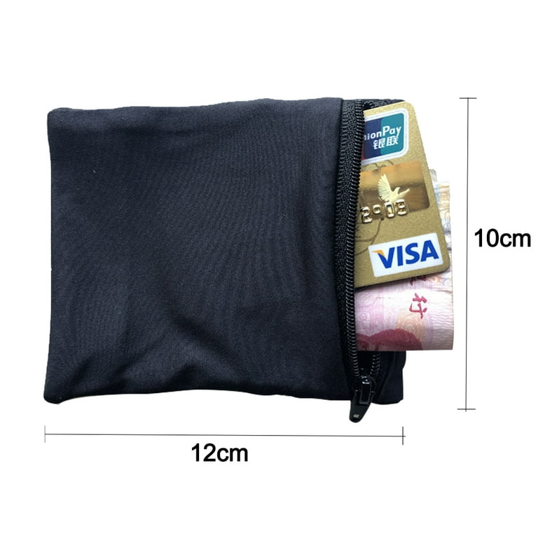Travel Wrist Wallet Pouch With Zipper Pocket For Cash, Cards