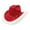 Red, variant on Bud Hats for Men Festive Fringed Western Cowboy Hat Hat For Holiday Party Celebration And Country Themed Events, One Size