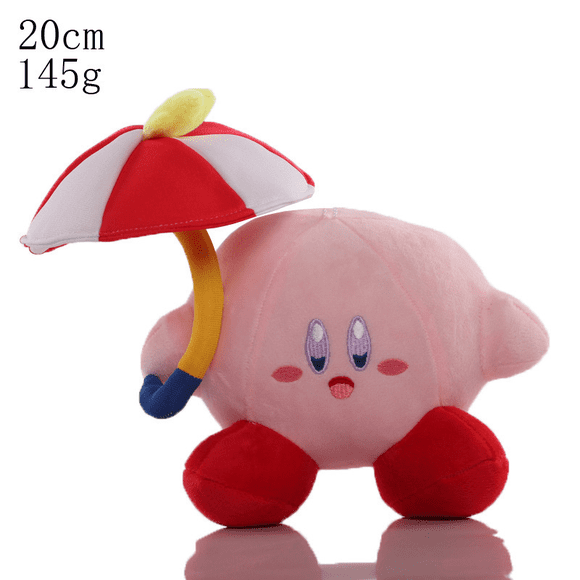 Kirby Parasol Plush Toy, 7.9 Inch Soft Stuffed Character