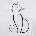 thumbnail image 3 of CafePress - Line Drawn Black Cat Men's Value T Shirt - Men's Classic Graphic T-Shirt, 3 of 4