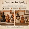 thumbnail image 4 of Fall Halloween Witch Pet Decor Set of 6, Rustic Sewing Texture Cat & Puppy Resin Figurine, Cute Non-spooky Seasonal Ornaments for Indoor Home Display, 4 of 9