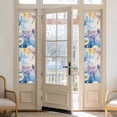 thumbnail image 2 of Dragonfly Flowers Window Privacy Film, Blue Purple Watercolor Spring Plant Static Cling UV Sun Blocking Heat Control Window Tint, Non-Adhesive One Way Windows Privacy Cover 17.7''x78.7'', 2 of 7