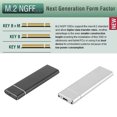 thumbnail image 3 of M.2 NGFF SSD 6Gbps to USB 3.1 Type-C Converter Adapter Enclosure M2 SSD Type-C Hard Drive Enclosure, 3 of 8