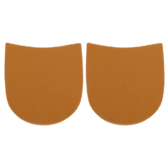 Pretyzoom 1Pair Khaki Rubber Shoe Sole Protector Antislip Heel Repair Patch for Footwear
