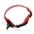 thumbnail image 7 of SPRING PARK Dual Fiber Shiny LED Dog Collar, USB Rechargeable Polyester Webbing Adjustable Glowing Pet Safety Collar, Reflective Light Up Collars, 7 of 7