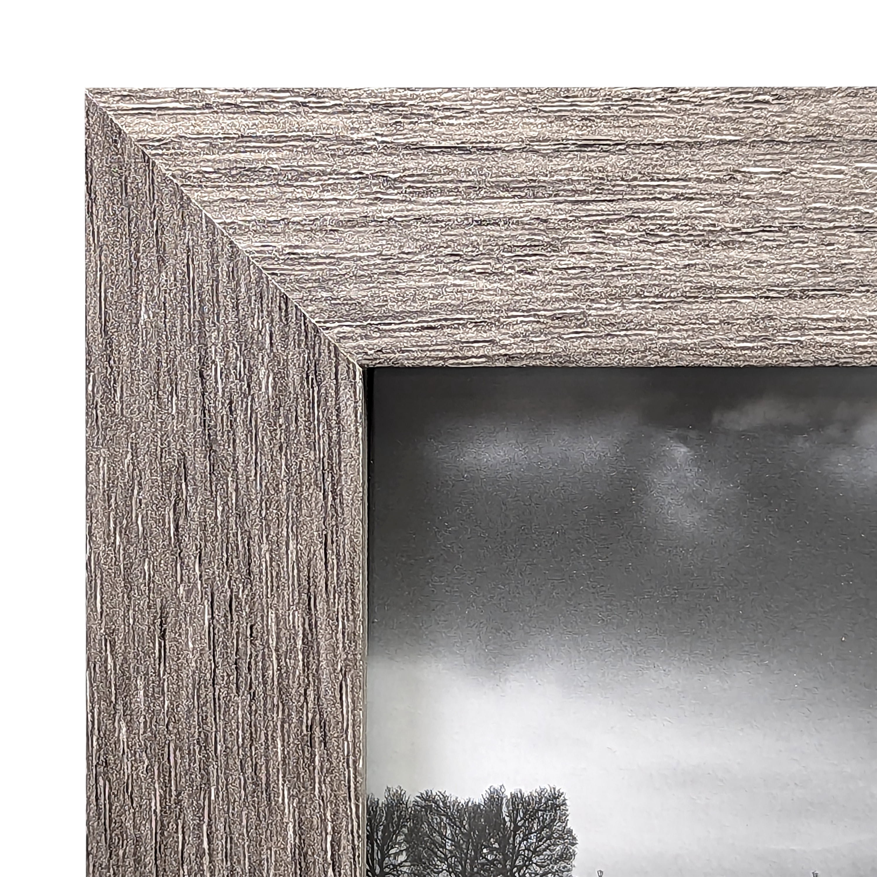 (2 pack) Mainstays 4x6 Wide Beveled Tabletop Picture Frame, Rustic Gray