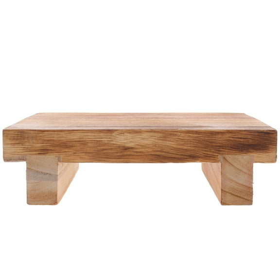 Niceauty Foot Stool Footstool Wood Light Brown 1Pcs for Living Room