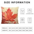 thumbnail image 5 of COMIO Maple Leaf Throw Pillow Cover Autumn Leaves Pillowcase  Orange Fall Cushion Covers Farmhouse Square Outdoor Pillow Covers for Home Sofa Bedroom, 5 of 5