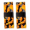 thumbnail image 2 of 2 Piezas Antideslizante Absorben El Sudor Overwrap Agarre La Cinta Para Tenis / Bádminton / Raquetas De Squash Raqueta De Bicicleta Mango Camo Amarillo y Naranja Macarena Cinta de agarre de la raqueta, 2 of 6