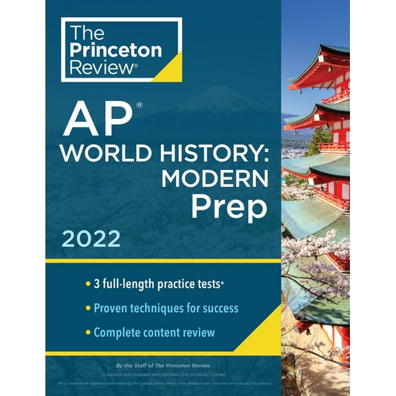 Pre-Owned Princeton Review AP World History: Modern Prep, 2022: Practice Tests   Complete Content Review   Strategies & Techniques (Paperback) 0525570799 9780525570790
