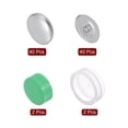 thumbnail image 3 of Kit de botones autoadhesivos Uxcell de 40 sets de 28 mm de aluminio, con 2 herramientas, 3 of 7