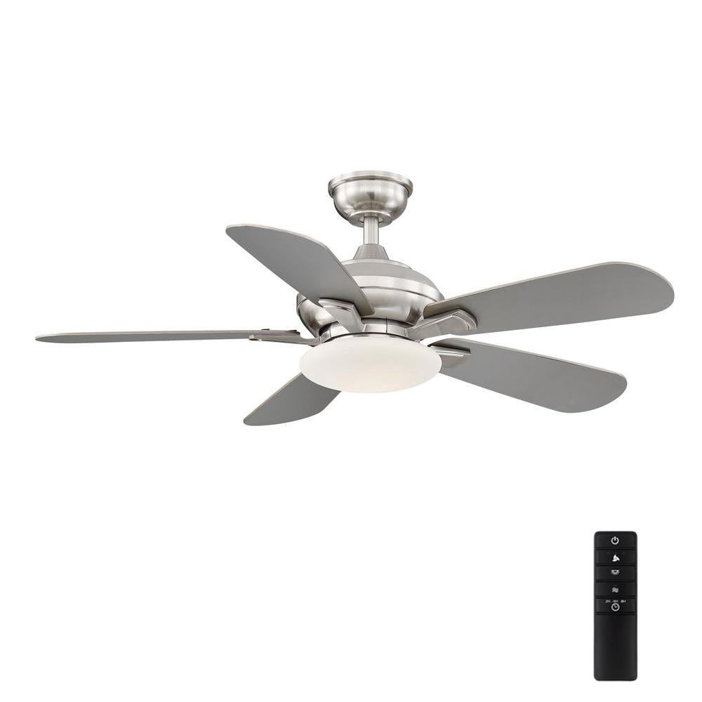LED Brushed Nickel Ceiling Fan 