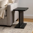 thumbnail image 6 of Benjara Isy Accent End Table- 15" Black Marquina I-Beam Shaped Natural Marble, 6 of 6