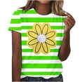 thumbnail image 1 of DPTALR T-shirts Décontractés Imprimés pour Femmes Col Rond Manches Courtes Hauts pour Femmes, 1 of 4