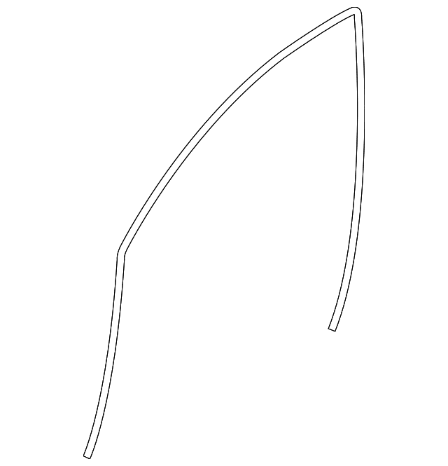 Genuine OE Subaru Run Weather-Strip - 63527AN00A