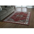 thumbnail image 2 of Linon Home Decor Serape Area Rug Collection, Red and Cream, 2' x 3', 2 of 4