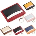 thumbnail image 3 of Women Card Wallet Color Patchwork Card Purse Coin Purse Credit Card Holder, 3 of 5