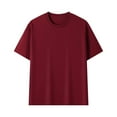 thumbnail image 3 of Summer Mens T-shirts Casual Tops Cotton Mens Tops Lightweight Moisture Wicking Shirt with Crew Neck Short Sleeves Hiking Running Athletic Wear Gym Training Workout, 3 of 3
