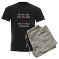 thumbnail image 6 of CafePress - Tickle The Dragon Pajamas - Men's Dark Loose Fit Cotton Pajama Set, 6 of 7
