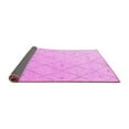 thumbnail image 2 of Ahgly Company Indoor Rectangle Solid Pink Modern Area Rugs, 2' x 5', 2 of 4