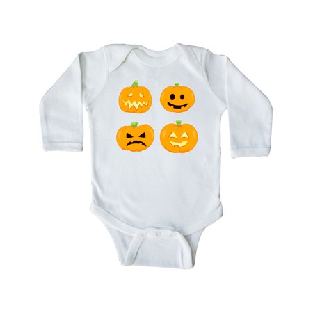 

Inktastic Pumpkins with Faces Gift Baby Boy or Baby Girl Long Sleeve Bodysuit