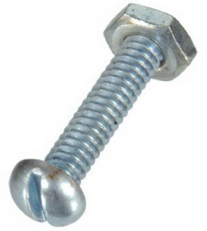 HILLMAN ZINC PLATED STEEL MACHINE SCREWS WITH NUT -Mfg# 7722 - Sold As 40 Units (CD/6)