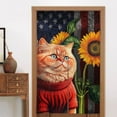 thumbnail image 4 of XMXT Japanese Noren Doorway Room Divider Curtain,Sunflower Cat Vintage Restaurant Closet Door Entrance Kitchen Curtains, 34 x 56 inches, 4 of 7