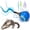 Blue, variant on Geamen Interactive Cat Toys with Bird Sounds & 3 Speed Modes, Rechargeable Automatic Moving Cat Toy with 3 Tails, Fast Charging Smart Rolling Ball for Indoor Cats to Chase Play on Hard Floor Carpet