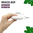 thumbnail image 2 of ZIZNBA (2 Pack) Retainer Case,Solid Orthodontic Retainer Case-White, 2 of 6