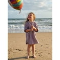 thumbnail image 6 of BemeyourBBs Toddler Baby Girls Boys Swim Cover Up Swimwear Poncho Kids Cotton Gauze Swimsuit Coverup Beach Bathing Suit Bathing Robe Short Sleeve Hooded Coverups Beachwear Wrap, 6 of 9