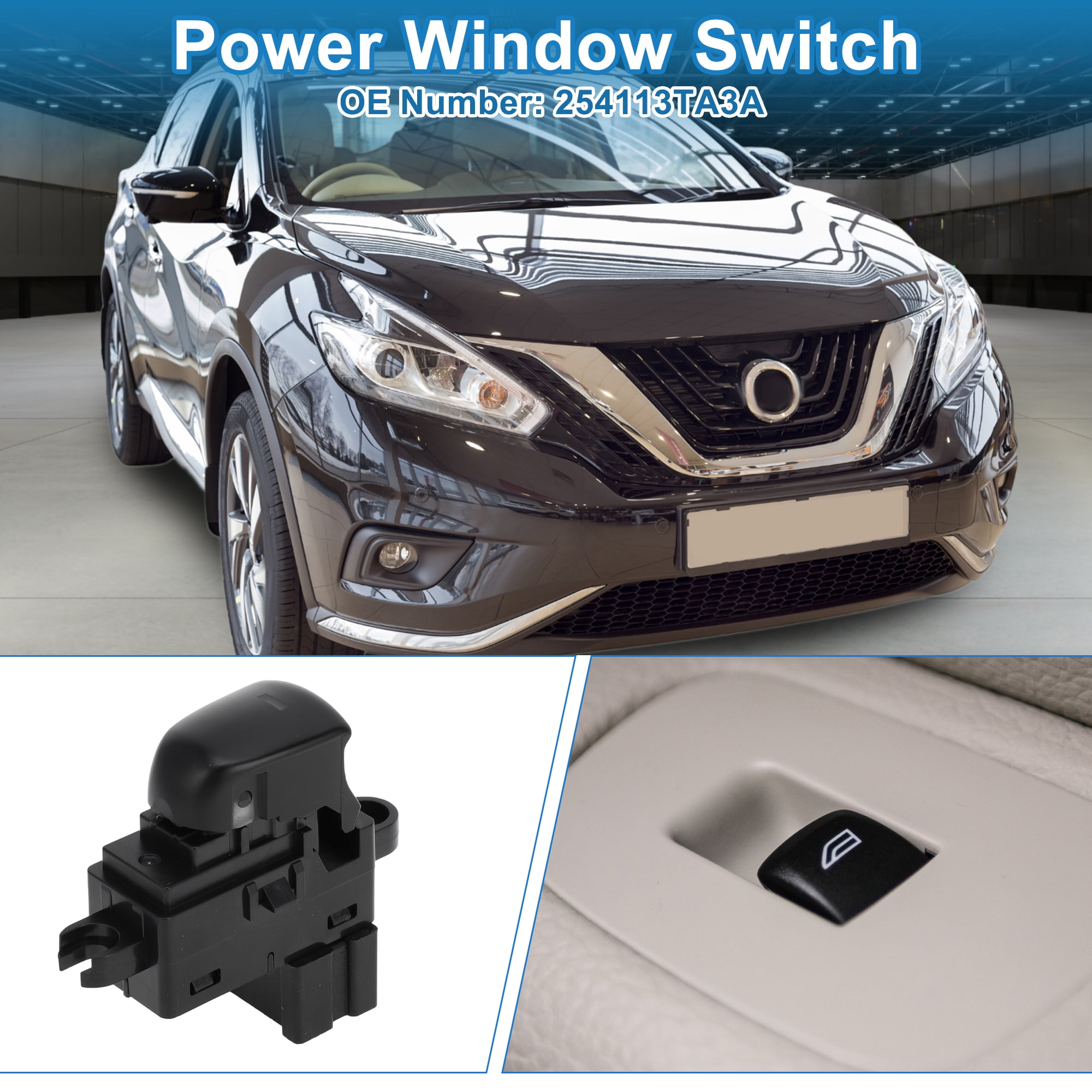 Unique Bargains Power Window Switch Rear Passenger for Nissan Altima Pathfinder
