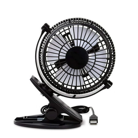 USB Fan Clip Desk Personal Fan,4 Inch Blade and 6 Inch Frame Saves Your Desk Space,2 In 1 Application,perfect Fan for The Office, Home, Dorm, Study, Library, Games Room
