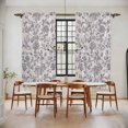 thumbnail image 2 of Haze Blue Leaf Kitchen Curtains, Retro Farmhouse Plant Floral Branch Light Filtering Window Curtain Panels, 2Pcs Rod Pocket Window Treatments Set for Living Room Bathroom Bedroom 52x72 Inches, 2 of 9