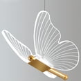 thumbnail image 3 of Lámpara colgante con forma de mariposa dorada, 35 cm, LED, acrílico, para dormitorio, 3 of 7