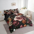 thumbnail image 3 of Castle Fairy Floral Rose 7 Pieces Bedding Comforter Set for Teenagers,Chic Flower Full Bedding Set Lightweight,Spring Graden Fitted Sheet Flat Sheet,Super Cozy Room Decor, 3 of 8
