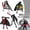 Multicolor, variant on Christmas 4Pcs T13 Action Figure Set Fully Movable Multi Jointed Robot Dummy for Stress Relief and Desktop Decoration, Multicolor