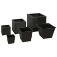 thumbnail image 3 of vidaXL 3x Garden Raised Beds Poly Rattan Patio Flower Boxes Pots Multi Colors, 3 of 9