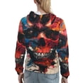 thumbnail image 7 of Kdxio Abstract Colorful Skull Art Print Womens Oversized Hoodies Sweatshirts Hooded Pullover Tops Sweaters Casual-XX-Large, 7 of 7