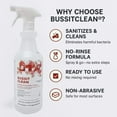 thumbnail image 2 of Bussit Clean Food Surface Kitchen Sanitizer, Fragrance Free, Pack of 3 Quarts, 2 of 6