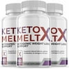 (3 Pack) Keto Melt X - Supplement for Weight Loss - Energy & Focus Boosting Dietary Supplements for Weight Management & Metabolism - Advanced Fat Burn Raspberry Ketones Pills - 180 Capsules