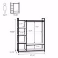 thumbnail image 6 of Tribesigns Free-Standing Closet Organizer,Heavy Duty Clothes Rack with 6 Shelves and Hanging Bar, Large Closet Storage System & Closet Garment Shelves, 6 of 6