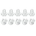 thumbnail image 1 of Unique Bargains M4x6mm Plastic Phillips Bolts PC Pan Head Machine Screws Transparent 100 Pack, 1 of 5