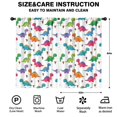 thumbnail image 2 of Blackout Kids Curtains,White Dinosaurs Colorful Cacti Pattern Childrens Insulated Curtains Set Of 2,Bedroom Essentials,Toddler Room Decor 52"x84", 2 of 5