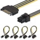 thumbnail image 2 of 2023 NEW 15 Pin SATA Power To 6 Pin PCI Express Adapter Cable Power Supply Cable 20CM Wholesale GPU Card Power Adapter Cable, 2 of 5