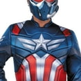 thumbnail image 2 of Marvel Men's Captain America Brave New World Halloween Costume Jumpsuit 2pc - Red X Large, 2 of 3